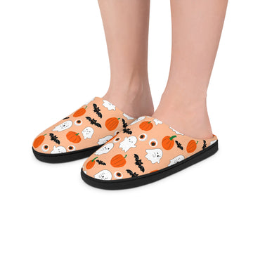 LIMITED EDITION || Spooky Vibes Orange Unisex Indoor Slippers