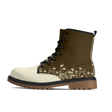 Custom Order || Walk In The Woods Vegan Leather Combat Boots