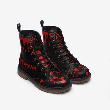 LIMITED EDITION | Redrum Inspired Vegan Leather Combat Boots