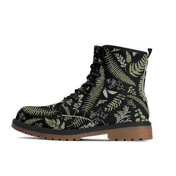 Custom Order || Herbologycore Aesthetic Vegan Leather Combat Boots